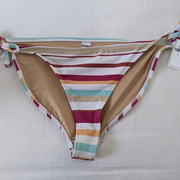 Old Navy striped bikini bottom - Picture 1 of 2
